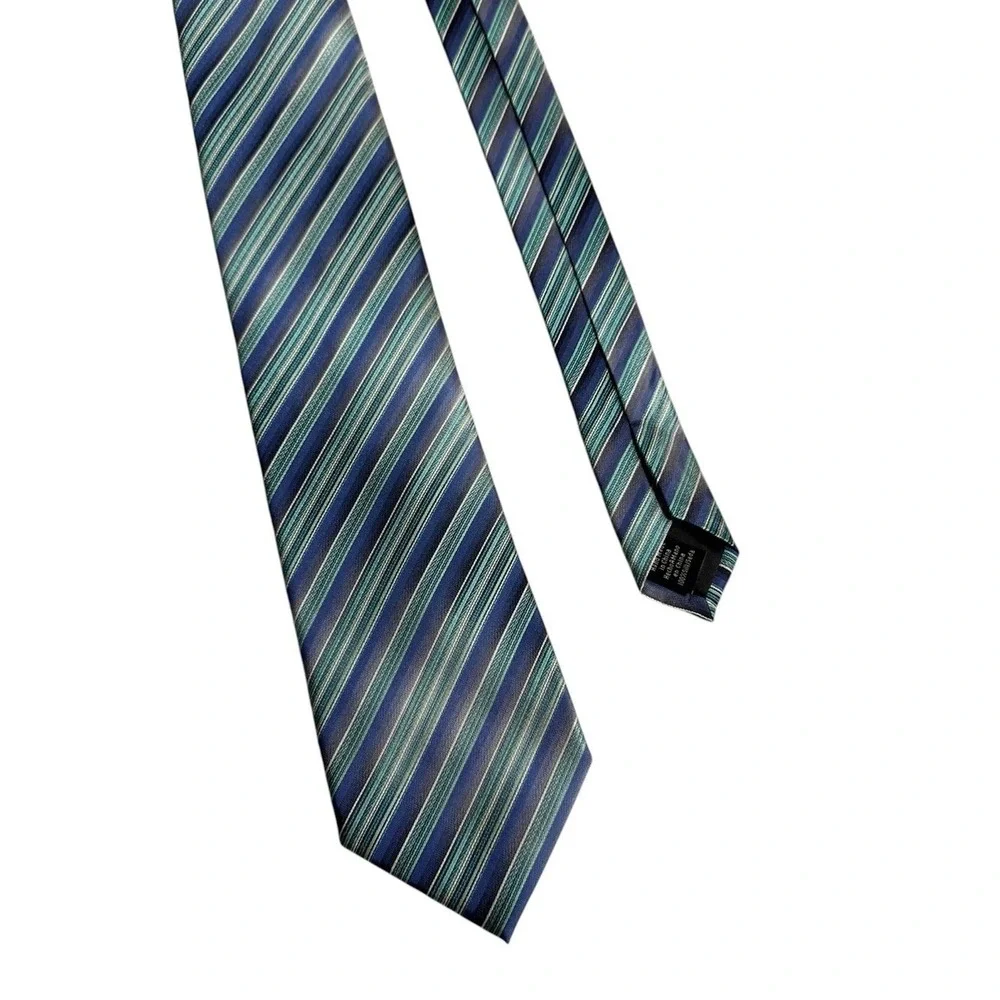 Van Heusen Silk Tie Handmade Quiet Luxury Career Professional Wedding Formal